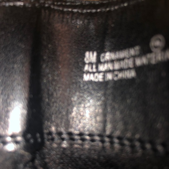 Aerosols boots. Black heels. Silver buckle detail. - Picture 2 of 10